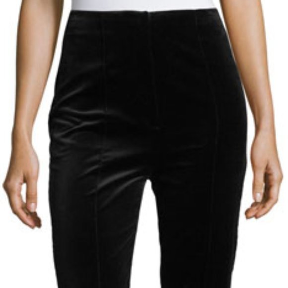 DVF - High Waist Skinny Velvet Pants - Picture 2 of 7